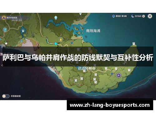 萨利巴与乌帕并肩作战的防线默契与互补性分析