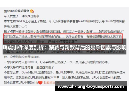 魏震事件深度剖析：禁赛与罚款背后的复杂因素与影响